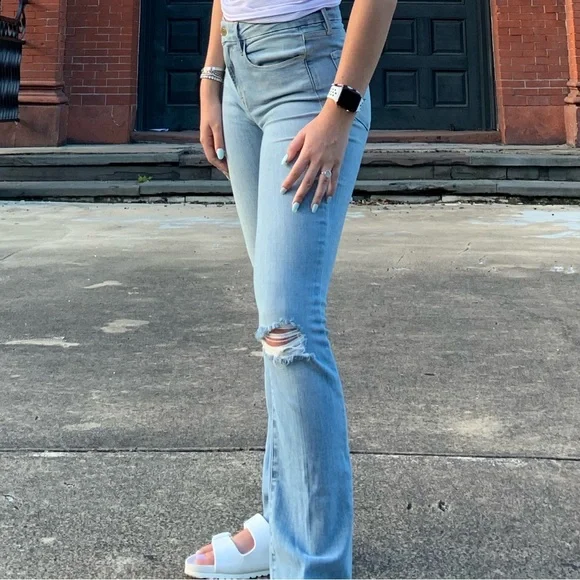 Frame denim Le mini boot light wash jeans - Picture 2 of 5